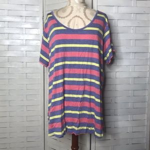 NWT Striped Classic Lularoe Tee